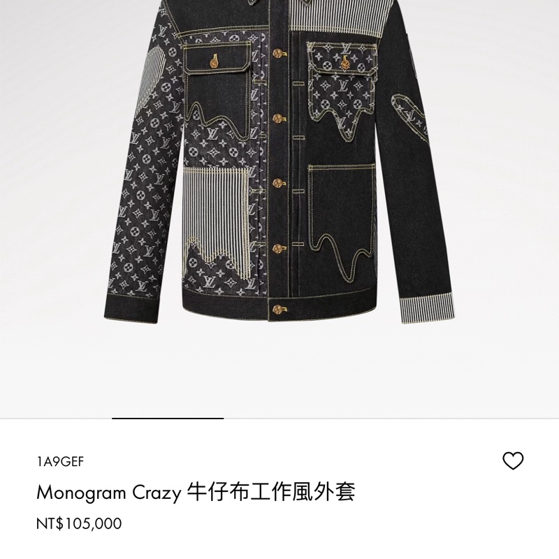 Lv x nigo經典牛仔外套(台灣專櫃購入/配件齊全❣️)-1