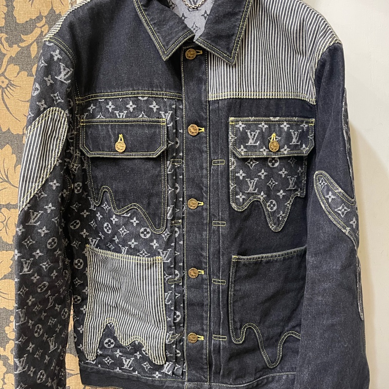 Lv x nigo經典牛仔外套(台灣專櫃購入/配件齊全❣️)-7