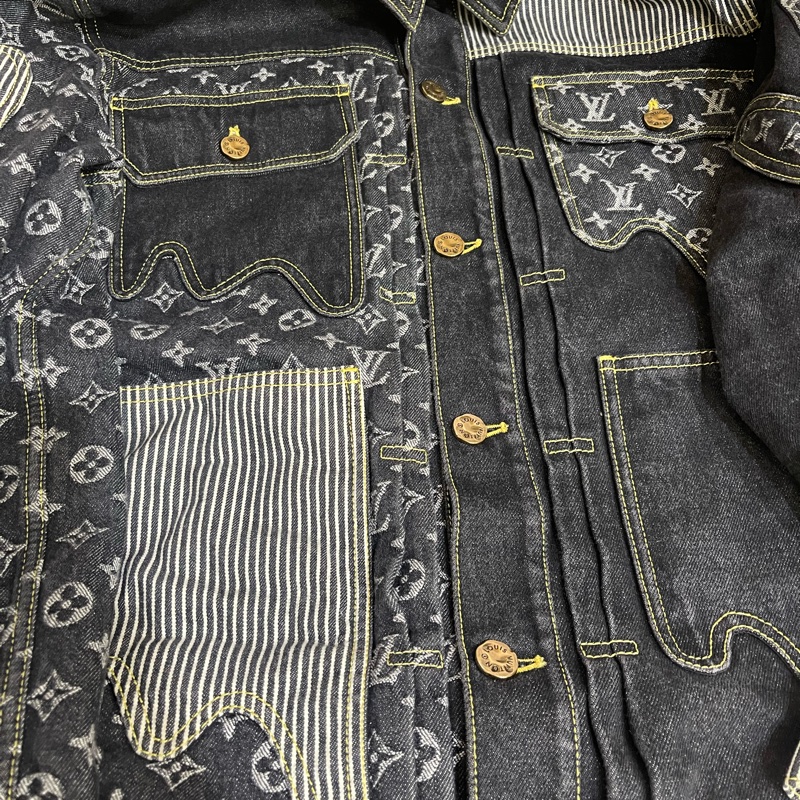Lv x nigo經典牛仔外套(台灣專櫃購入/配件齊全❣️)-14
