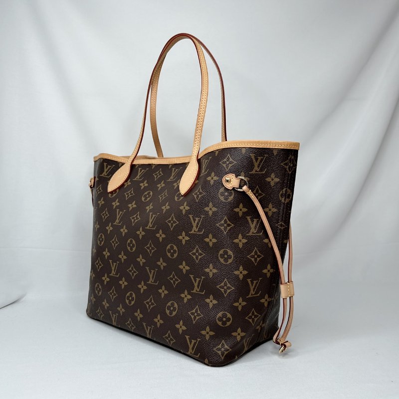LV Neverfull MM老花托特包-2