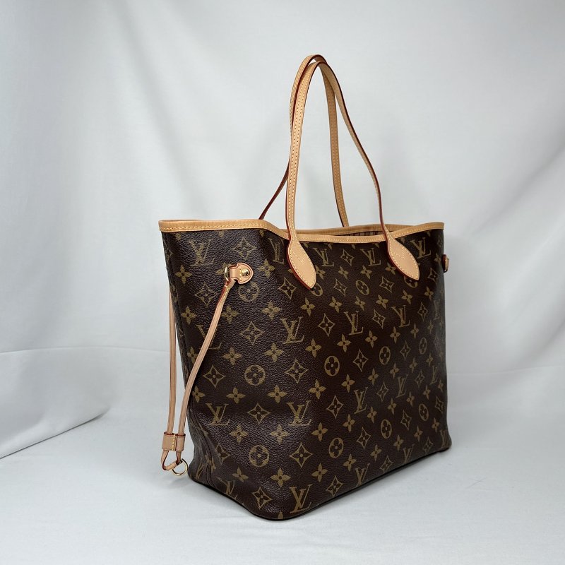 LV Neverfull MM老花托特包-3
