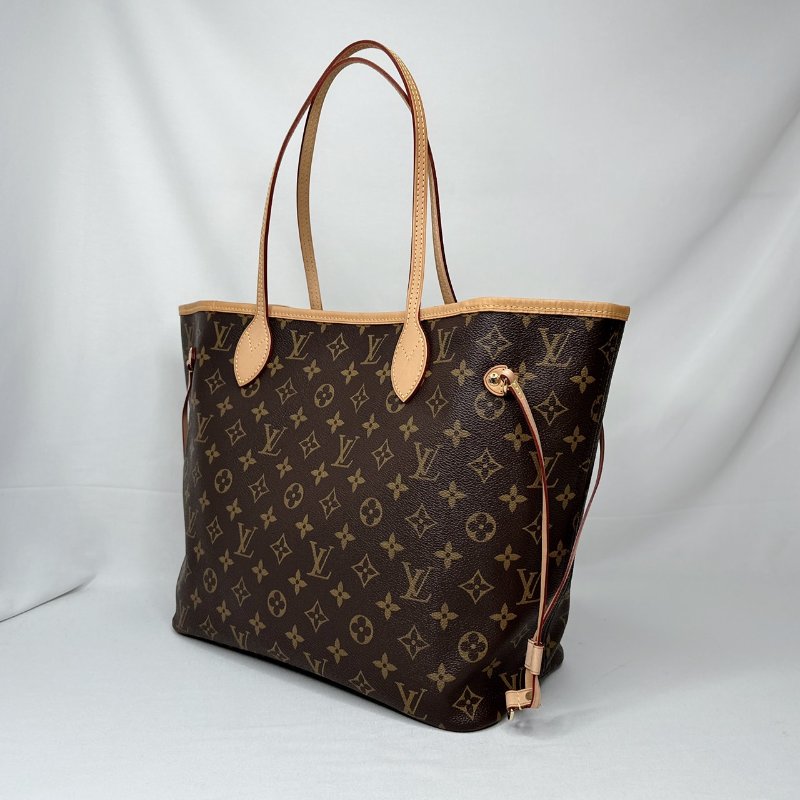 LV Neverfull MM老花托特包-4