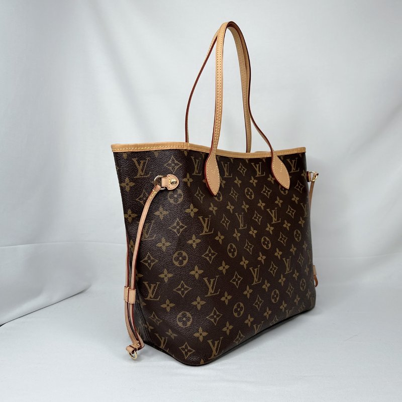 LV Neverfull MM老花托特包-5