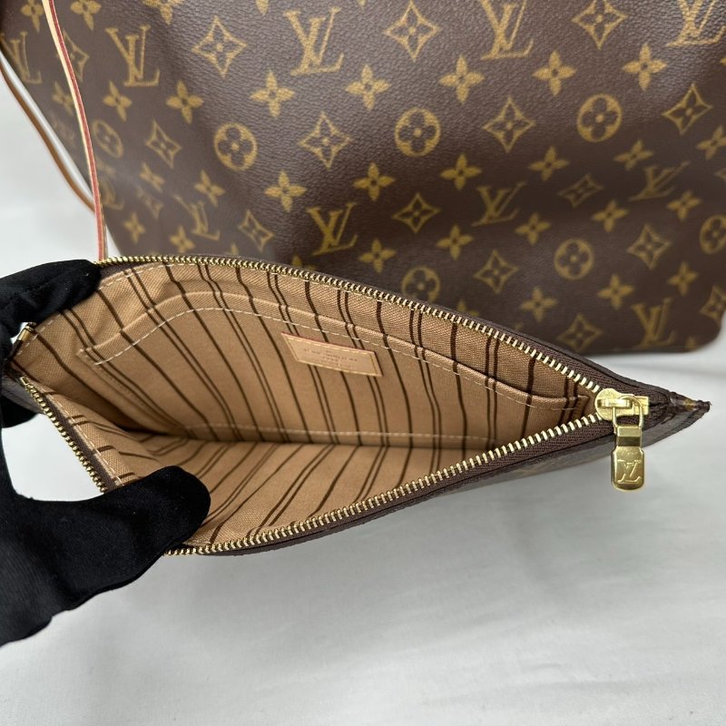 LV Neverfull MM老花托特包-7