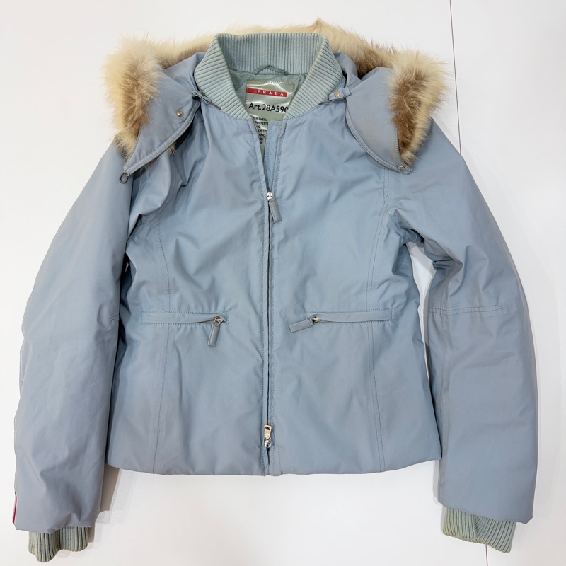 Prada Gore-Tex 連帽 毛領 防水外套 防風外套 夾克 外套-6