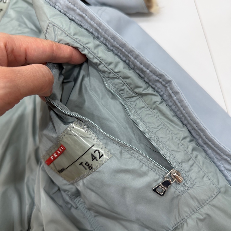 Prada Gore-Tex 連帽 毛領 防水外套 防風外套 夾克 外套-21