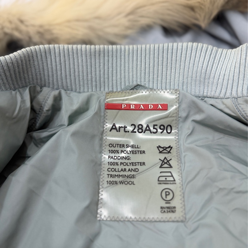 Prada Gore-Tex 連帽 毛領 防水外套 防風外套 夾克 外套-37