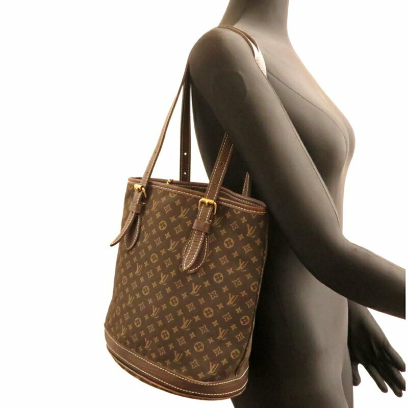 路易威登 Bucket PM 女士手提包 M95226 Monogram Run Ebene(棕色)-8
