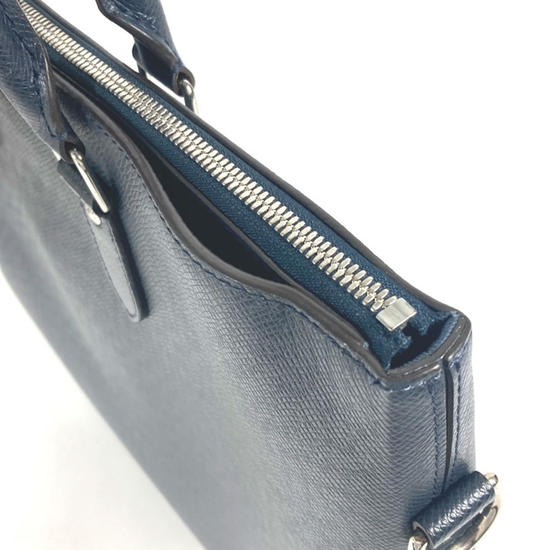 LOUIS VUITTON 路易威登 M33417 Taiga Anton 包肩皮革男士藍色海洋海軍藍-8