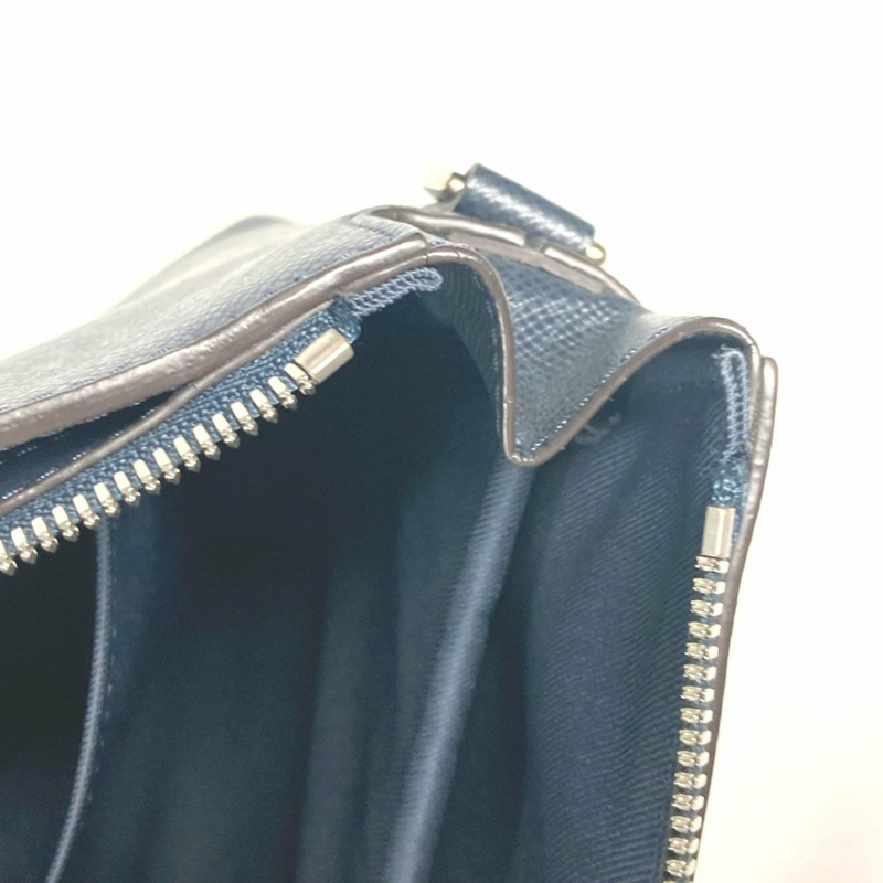 LOUIS VUITTON 路易威登 M33417 Taiga Anton 包肩皮革男士藍色海洋海軍藍-15