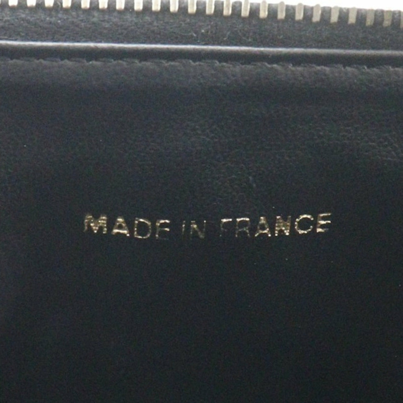 CHANEL 化妝包 Coco Mark 手提包 A01998 魚子醬色黑色女式-7