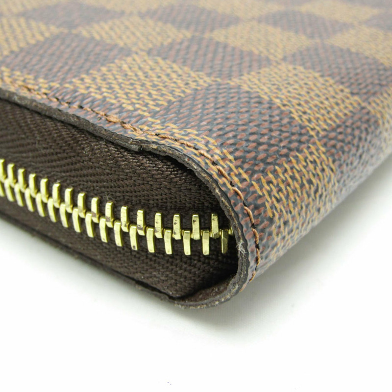 路易威登 Damier Zippy 皮夾 N60015 男士、女士 Damier 帆布長皮夾(雙折)Ebene-5