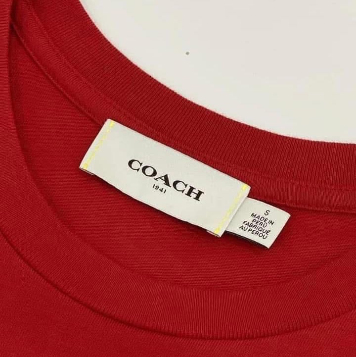 美國COACH 刺繡恐龍長版T-8