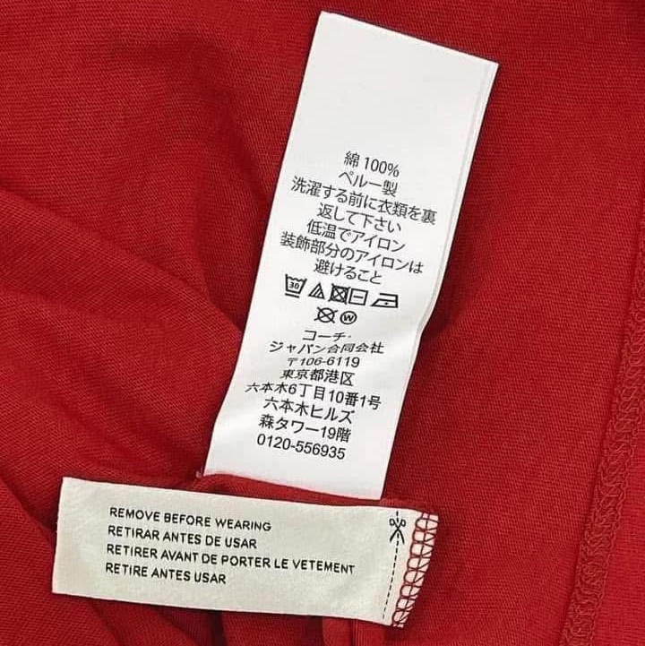 美國COACH 刺繡恐龍長版T-9