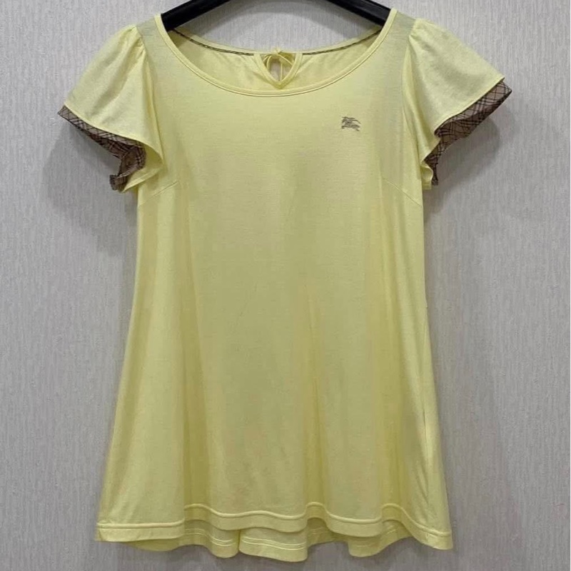 BURBERRY 藍標 格紋袖綁帶戰馬上衣-1