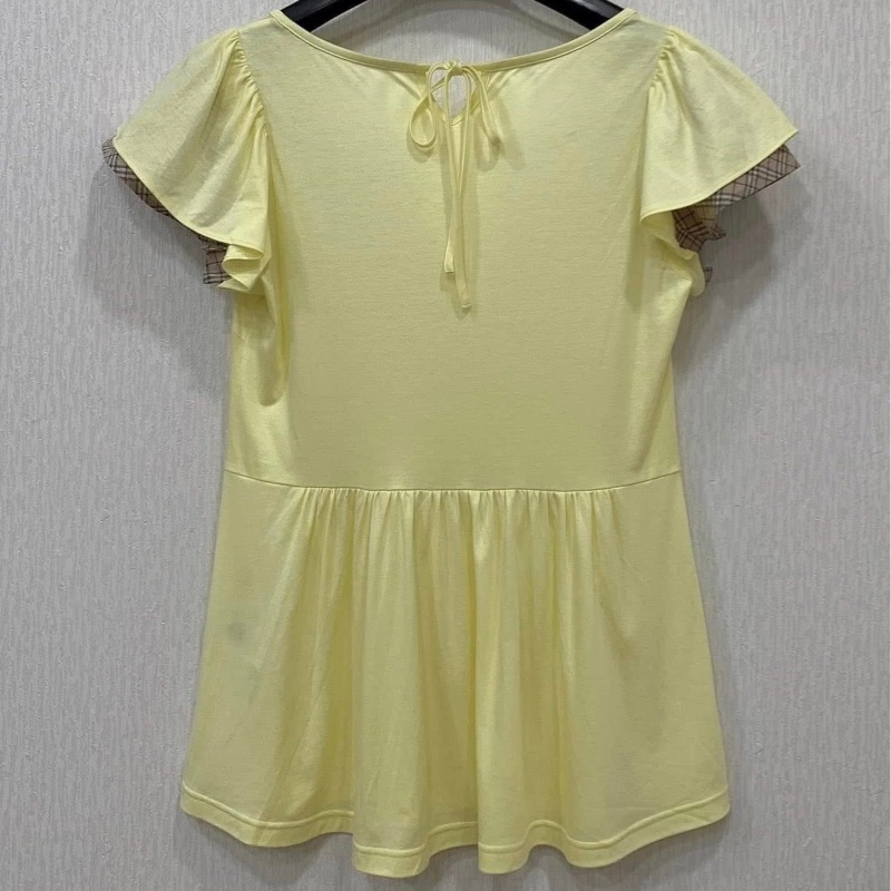 BURBERRY 藍標 格紋袖綁帶戰馬上衣-2