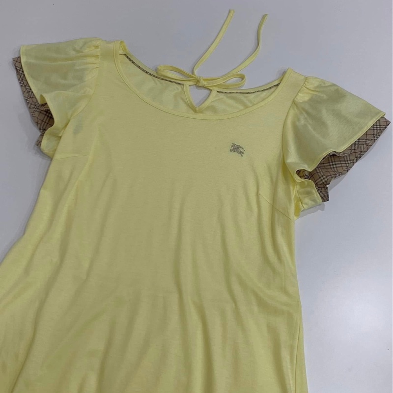 BURBERRY 藍標 格紋袖綁帶戰馬上衣-5