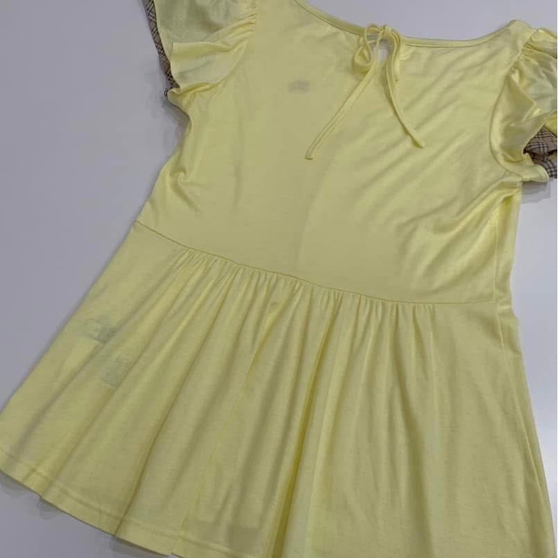 BURBERRY 藍標 格紋袖綁帶戰馬上衣-6