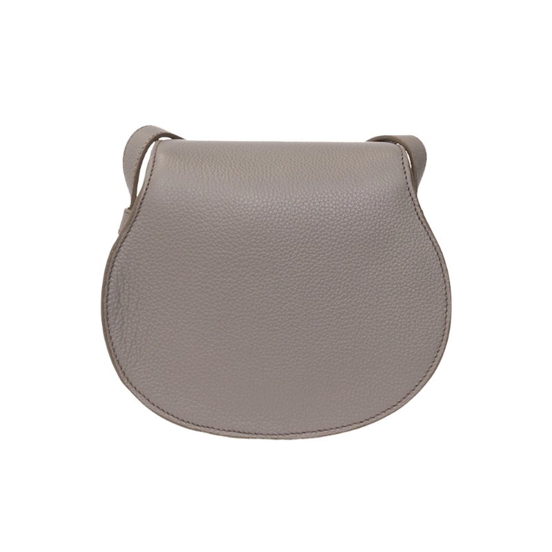 Chloe Small Marcie Saddle Crossbody Bag for Women in Cashmere Grey (CHC22AS680I31-053)-2