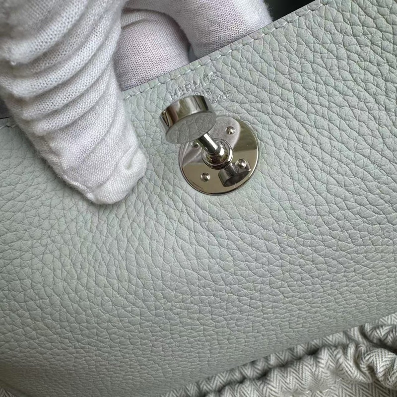 💓🎠 Hermes愛馬仕冰晶灰minilindy 全-2