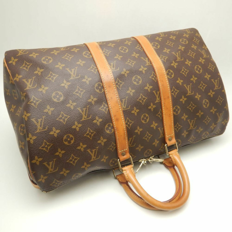LOUIS VUITTON 路易威登 Monogram Keepall 45 M41428 波士頓包 棕色 252378-2