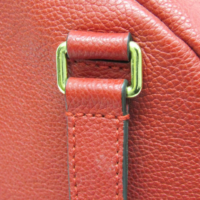 路易威登 Monogram Empreinte Sorbonne M44015 女士雙肩包 櫻桃色-10