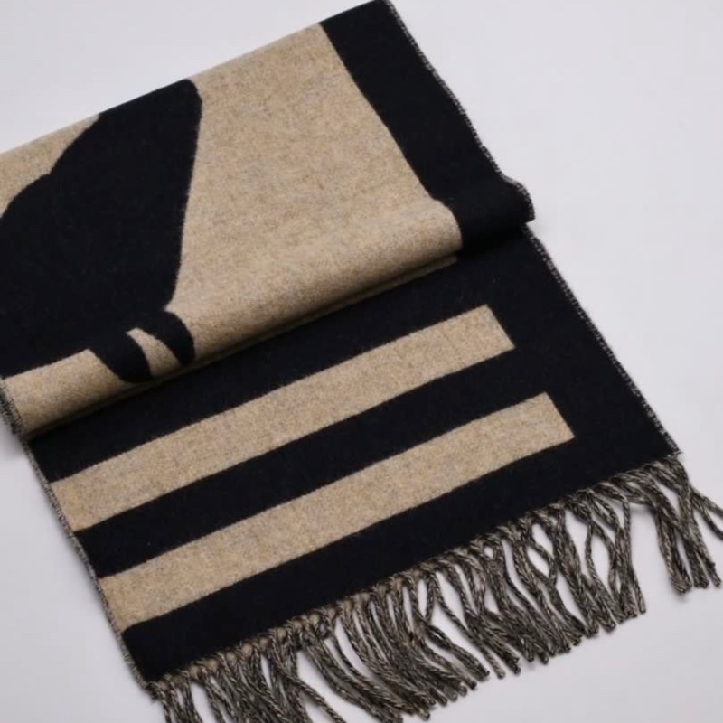 全新正品附購證照片✨Hermes愛馬仕Casaque Love Story馬頭雙面雙色圍巾披肩cashmere 山羊絨-11