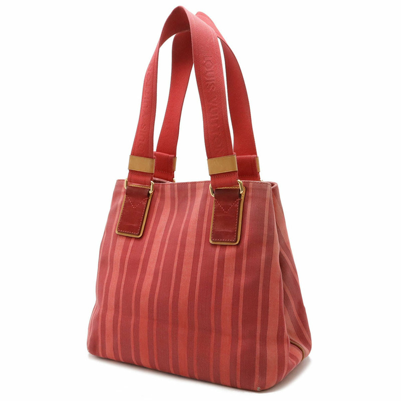 LOUIS VUITTON 路易威登 Plan Soleil Cabas 小號托特包 單肩帆布 紅石榴紅 M94146-2