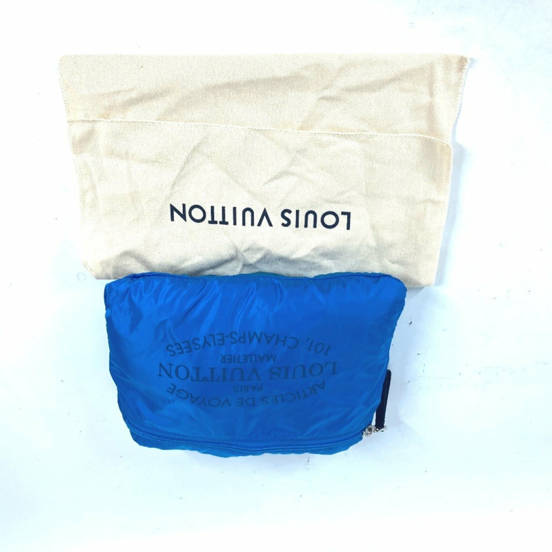 路易威登 M97057 Damier Aventure 實用包之旅單肩波士頓尼龍男士藍色-7