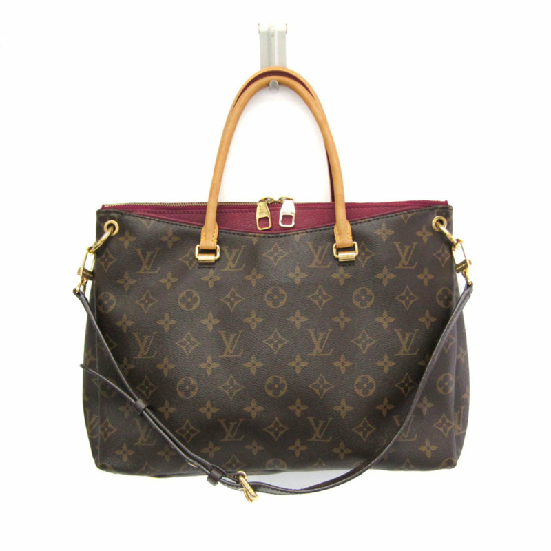 路易威登 Monogram Pallas M40906 女士手提包,單肩包 Aurore,棕色-0