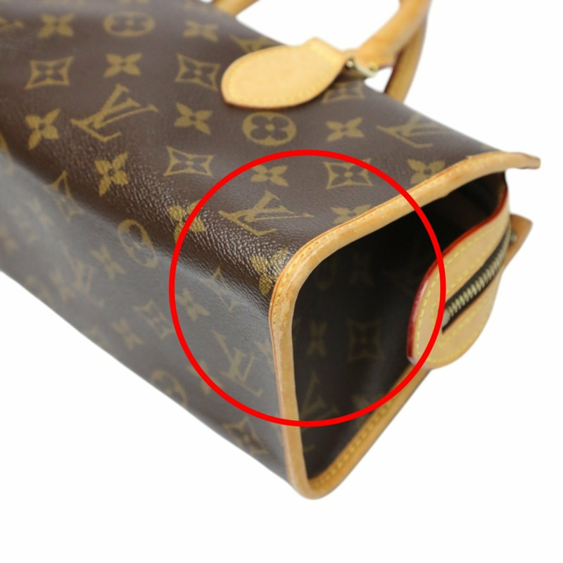 路易威登 LOUIS VUITTON 手提包 Monogram Popincourt 帆布 M40009 棕色 LV-7