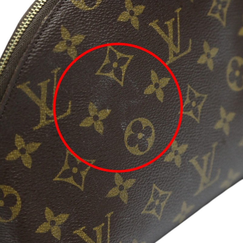 路易威登 LOUIS VUITTON 手包 Monogram Pochette Tick MM 帆布 M47520 棕色 LV-11