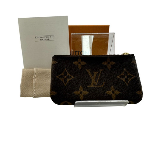 路易威登 LOUIS VUITTON 鑰匙包零錢包 Monogram Pochette Cle 帆布 M62650 棕色 LV
