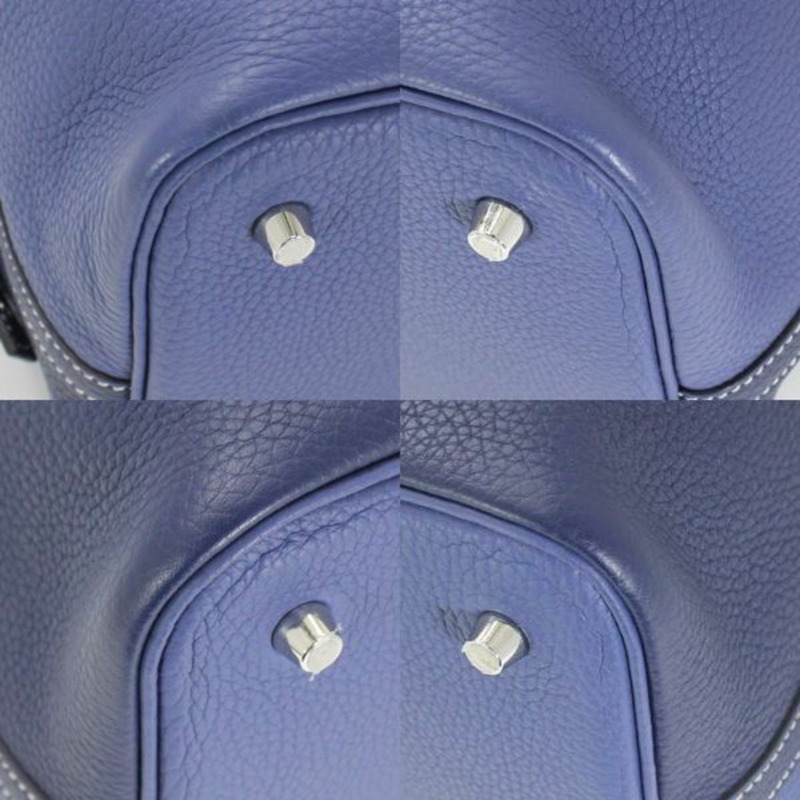 愛馬仕手提包 Picotin Lock 哈薩克 MM 22 Blue Saphir x Brighton Taurillon Clemence Z 印製 HERMES 男女托特包-12