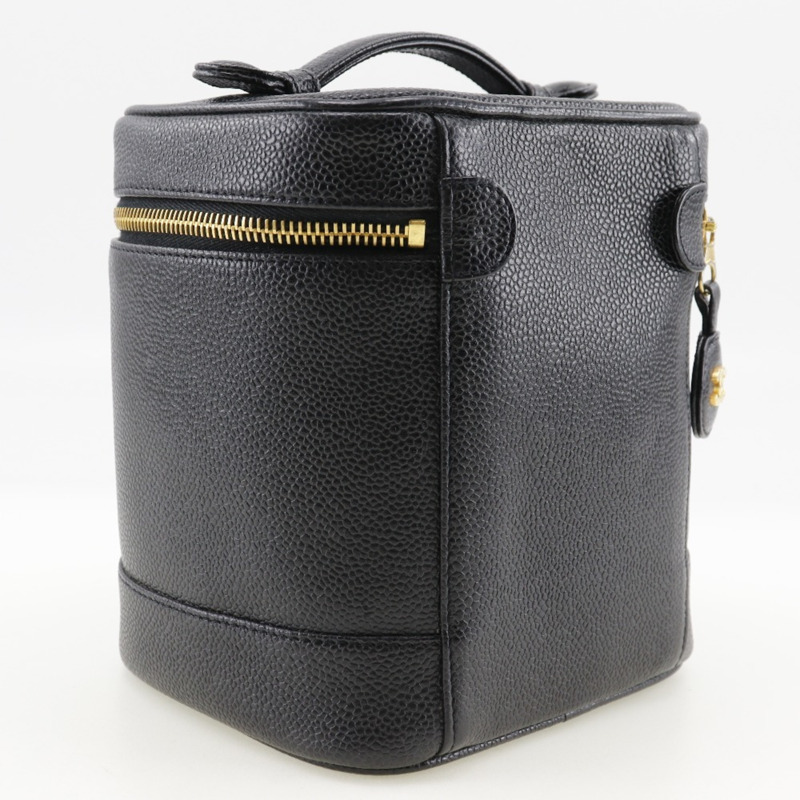 CHANEL 化妝包手袋 A01998 魚子醬色黑色女式-2