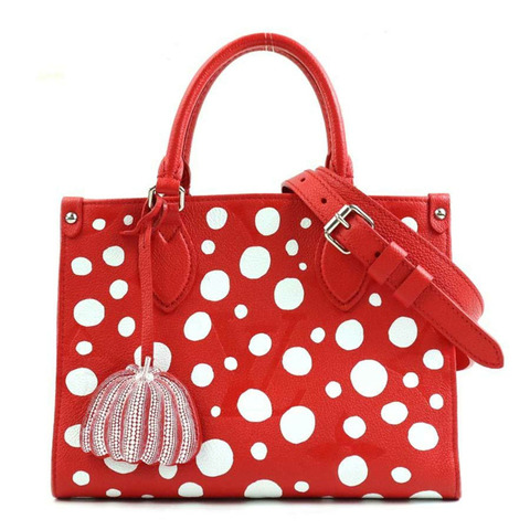 路易威登 手提包 單肩包 LV×YK On the Go PM Monogram Empreinte Rouge Bron 女款 M46412 90015i