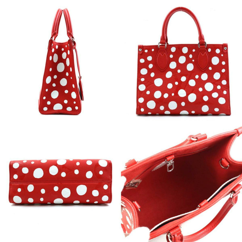 路易威登 手提包 單肩包 LV×YK On the Go PM Monogram Empreinte Rouge Bron 女款 M46412 90015i-1