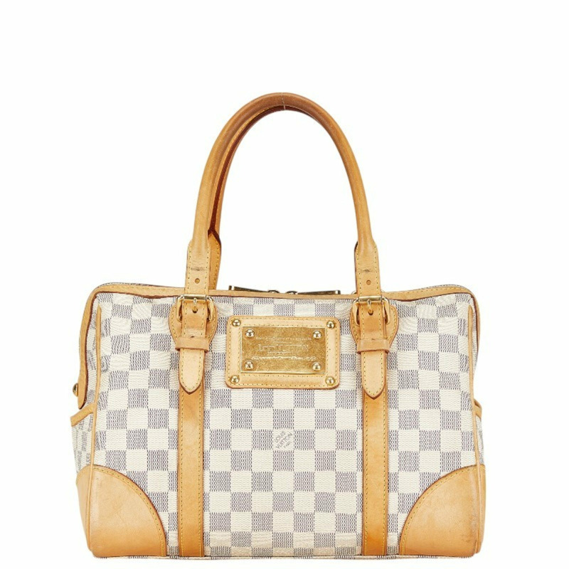 路易威登 Damier Azur Berkeley 手提包 手提包 N52001 白色 PVC 皮革 女士路易威登LOUIS VUITTON官方線上旗艦店-0