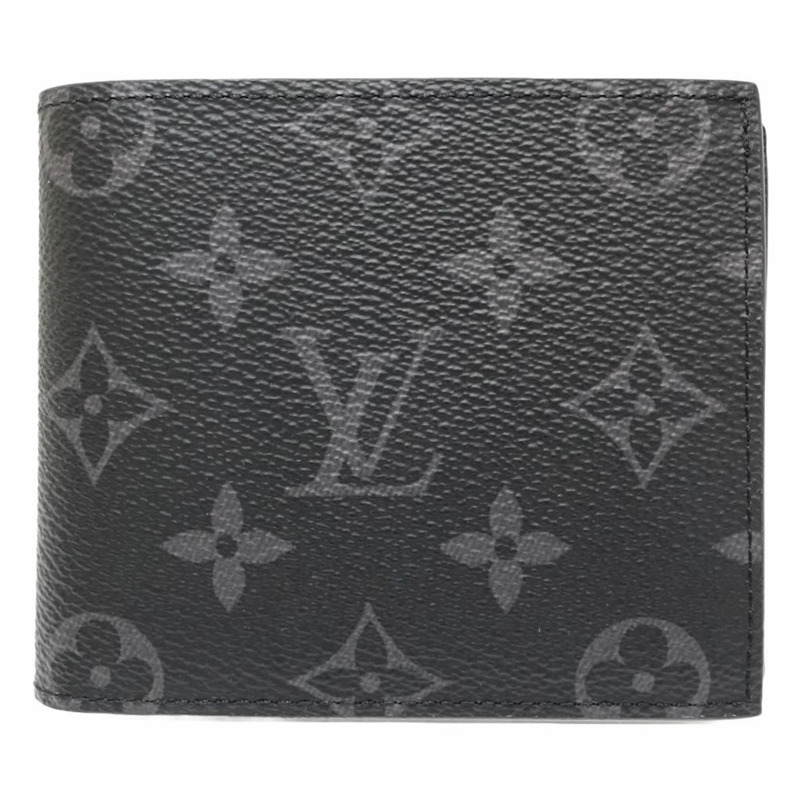 LOUIS VUITTON 路易威登 雙折皮夾 M62545 Marco NM Monogram Eclipse Noir 181024-0