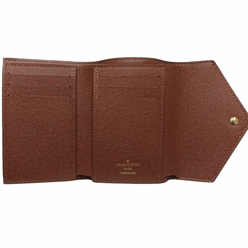 LOUIS VUITTON 路易威登 Monogram 三折錢包 M62472 Portefeuille Victorine 棕色 181034-5