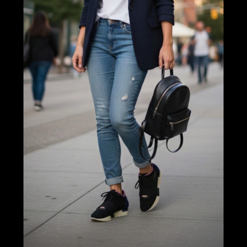 【8成新】㊣✨BALENCIAGA✨**尺寸：38**巴黎世家 Race Runner拼色 織帶 網布 印字  潮流 休閒鞋 運動鞋/二手鞋/二手精品/保證正品🌳二手樹屋🌳-38