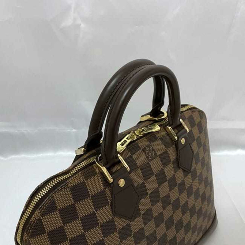 路易威登 手提包 Alma PM f-21769 棕色 Damier Ebene N5315 帆布皮革 BA1014 路易威登 女士 男士-7
