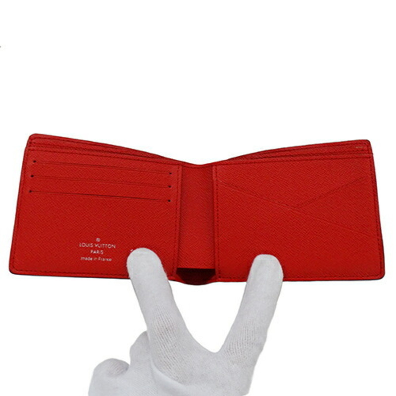 路易威登 LOUIS VUITTON 皮夾 Monogram Eclipse 男士雙折 Portefeuille Multiple Trunk Rocket M80930 IC 晶片-4
