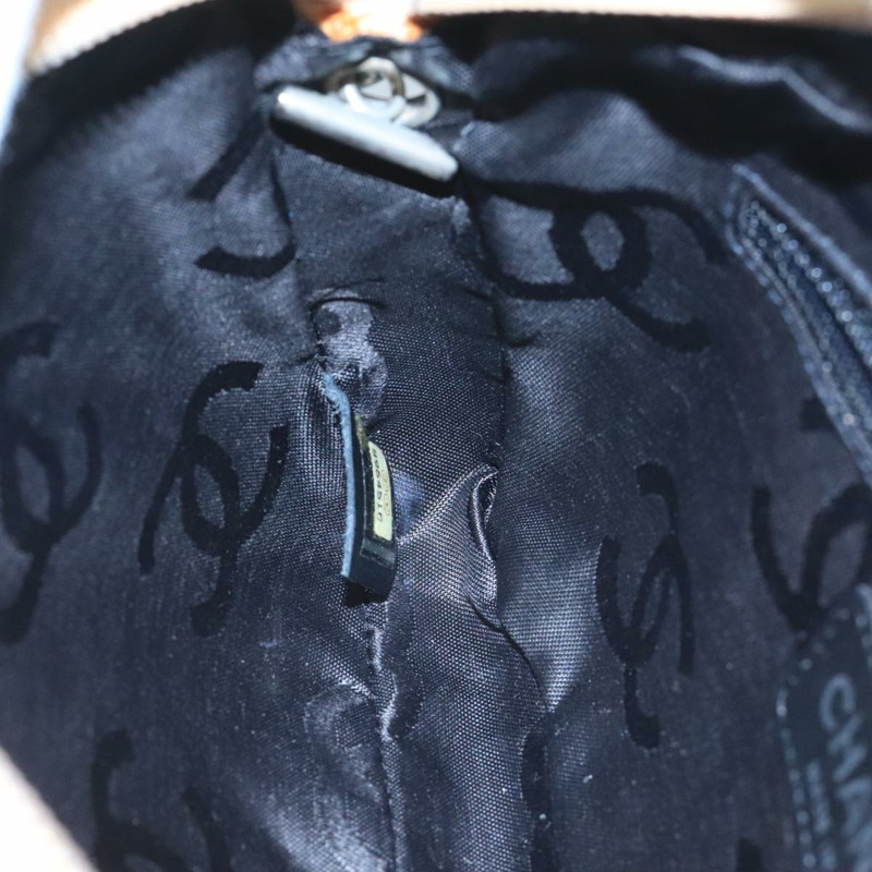 【日本直送】香奈兒 Cambon 系列配件包，皮革材質，黑色/米色，CC 標誌，正品編號 91552A-19