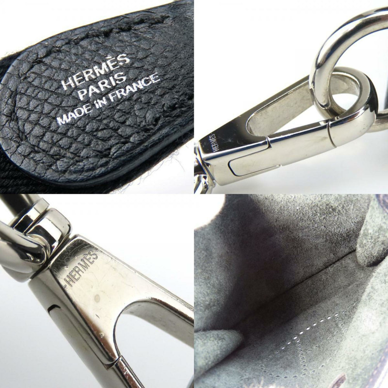 愛馬仕單肩包 Evelyn TPM Epsom 黑色 16 X Stamp Pochette 女士 HERMES-7