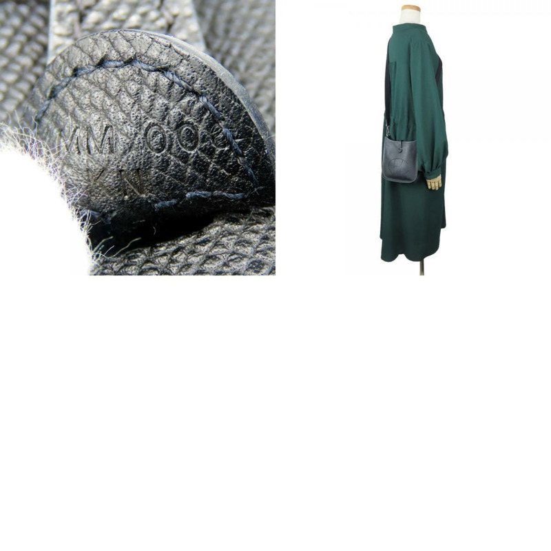 愛馬仕單肩包 Evelyn TPM Epsom 黑色 16 X Stamp Pochette 女士 HERMES-9