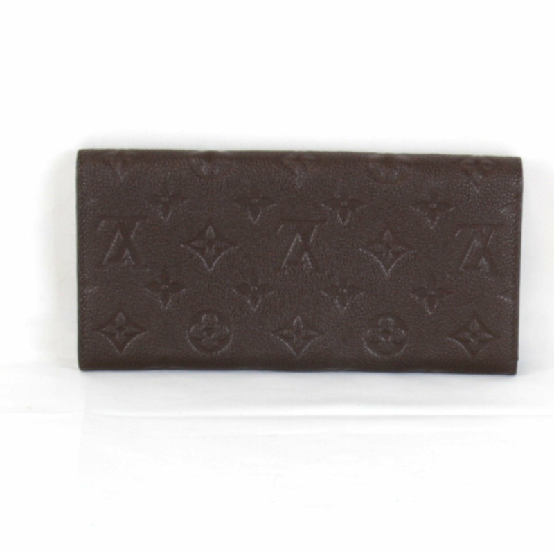LOUIS VUITTON 路易威登 Portefeuille Curie's M60389 長皮夾 Monogram Empreinte 棕色 女式-1