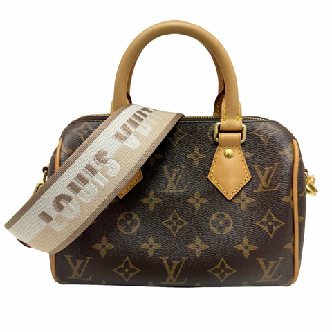 LOUIS VUITTON 路易威登 Speedy Bandouliere 20 Monogram 手提包皮革棕色 M46222 RFID 標籤