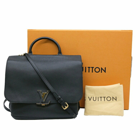 LOUIS VUITTON 路易威登 Volta 單肩手提包 Taurillon 皮革 黑色 M50255