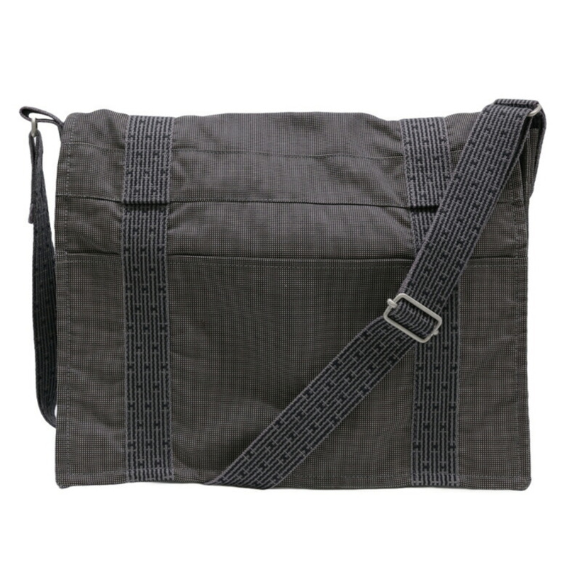 HERMES 愛馬仕 Air Line Bassus MM 肩背包 尼龍帆布 灰色-0
